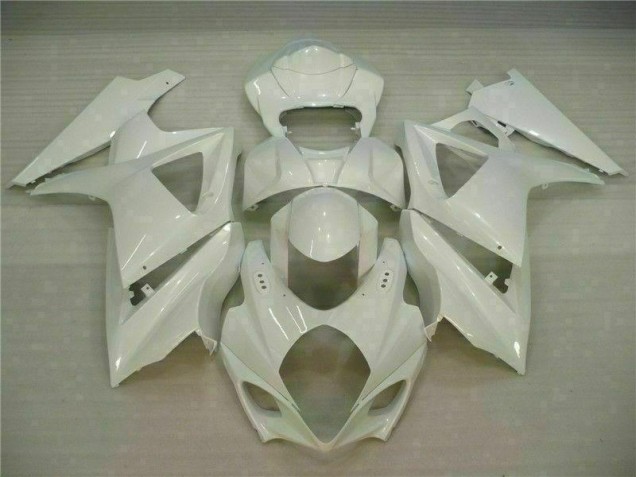 07-08 White GSXR 1000 Motorcycle Fairings