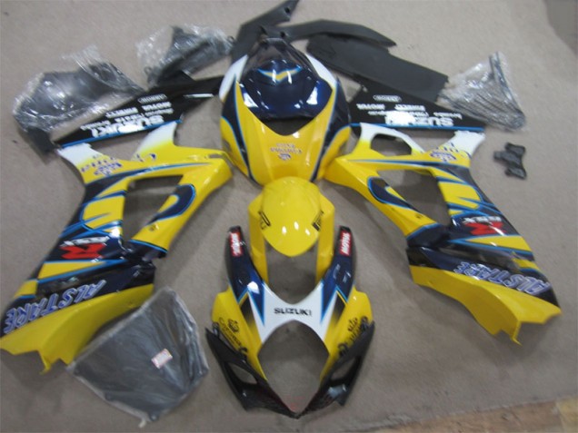 07-08 Yellow Blue GSXR 1000 Motorcycle Fairings 07-08 Yellow Blue GSXR 1000 Motorcycle Fairings