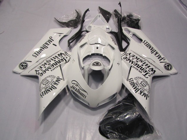 07-14 White Jack Daniels Ducati 1098 Motorcycle Fairings 07-14 White Jack Daniels Ducati 1098 Motorcycle Fairings