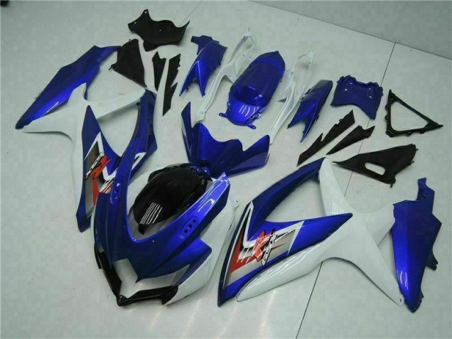 08-10 Blue White GSXR 600/750 Motorcycle Fairing Kits 08-10 Blue White GSXR 600/750 Motorcycle Fairing Kits