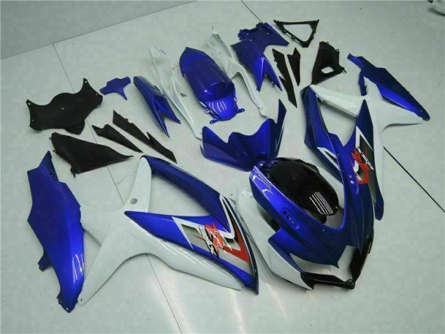 08-10 Blue White GSXR 600/750 Motorcycle Fairing Kits 08-10 Blue White GSXR 600/750 Motorcycle Fairing Kits