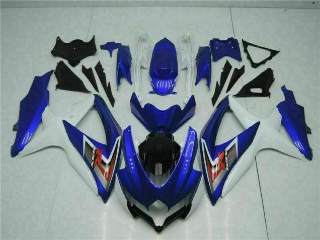 08-10 Blue White GSXR 600/750 Motorcycle Fairing Kits 08-10 Blue White GSXR 600/750 Motorcycle Fairing Kits