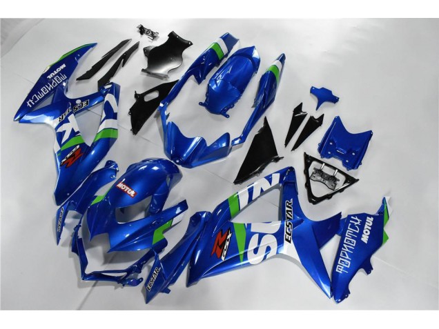 08-10 Blue White Green GSXR 600/750 Motorcycle Fairings