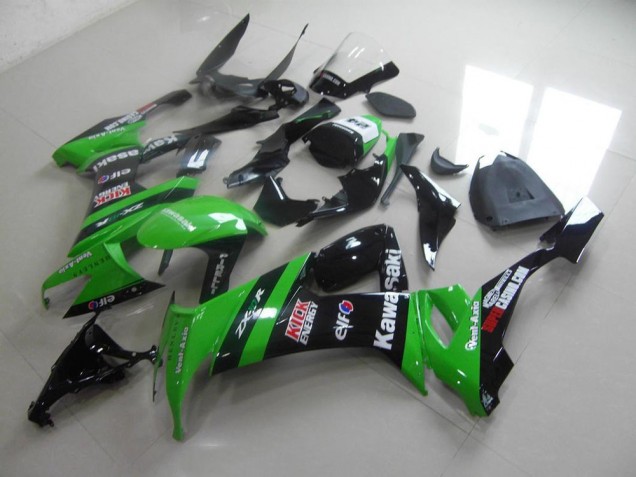 08-10 Green Black Kick ZX10R Motorcycle Fairings 08-10 Green Black Kick ZX10R Motorcycle Fairings