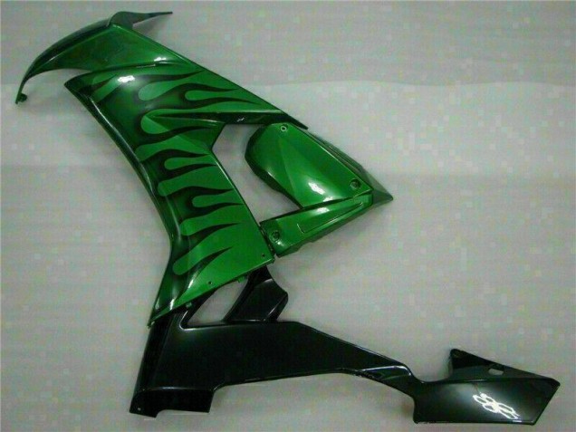 08-10 Green Flame ZX10R Motorcycle Fairings 08-10 Green Flame ZX10R Motorcycle Fairings