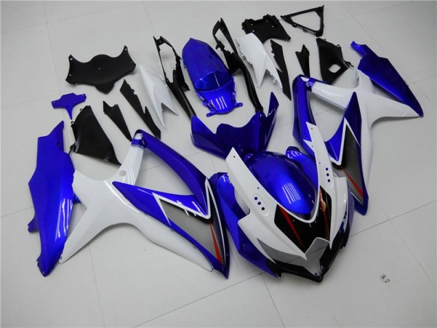 08-10 White Blue GSXR 600/750 Motorcycle Fairings 08-10 White Blue GSXR 600/750 Motorcycle Fairings