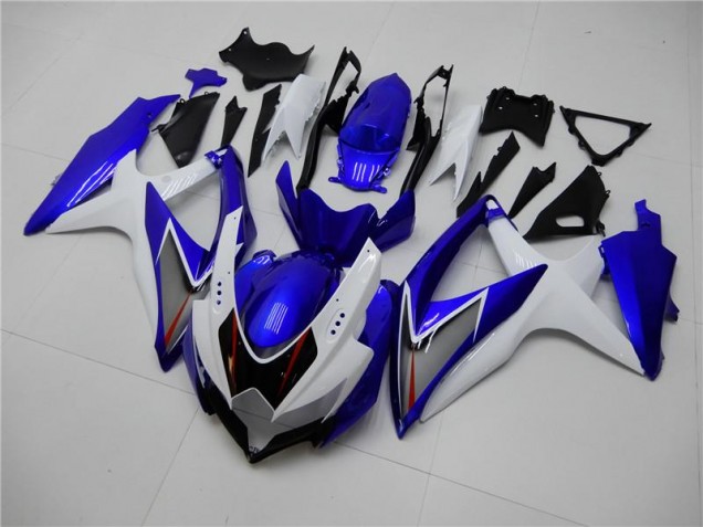 08-10 White Blue GSXR 600/750 Motorcycle Fairings 08-10 White Blue GSXR 600/750 Motorcycle Fairings