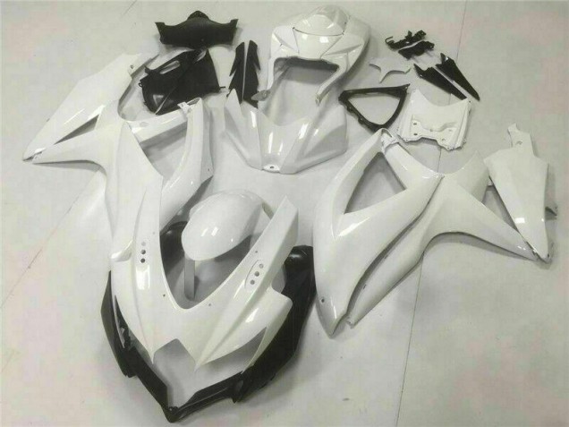 08-10 White GSXR 600/750 Motorcycle Bodywork 08-10 White GSXR 600/750 Motorcycle Bodywork