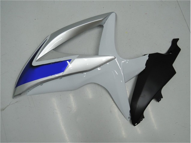 08-10 White Silver Blue GSXR 600/750 Motorcycle Fairings 08-10 White Silver Blue GSXR 600/750 Motorcycle Fairings