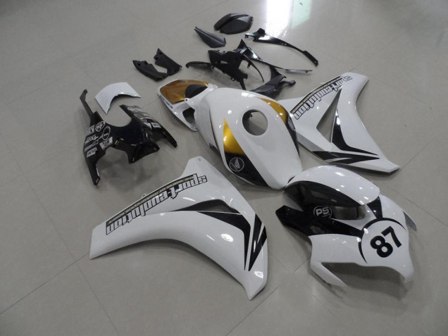 08-11 Black and White and Gold CBR1000RR Motorcycle Fairings 08-11 Black and White and Gold CBR1000RR Motorcycle Fairings