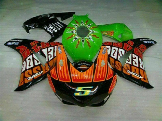 08-11 Green Orange CBR1000RR Motorcycle Fairings 08-11 Green Orange CBR1000RR Motorcycle Fairings