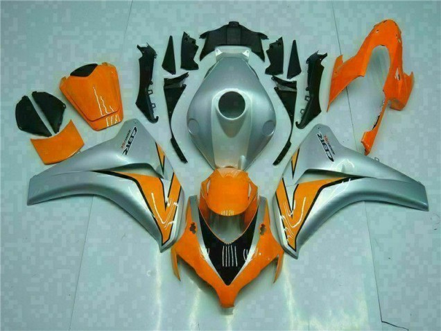 08-11 Orange Silver CBR1000RR Motorcycle Fairing 08-11 Orange Silver CBR1000RR Motorcycle Fairing