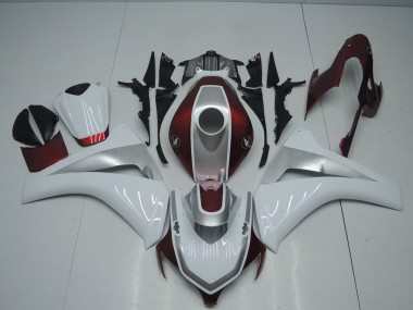 08-11 Red White and Silver CBR1000RR Motorcycle Fairings