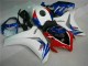 08-11 White Blue CBR1000RR Motorcycle Fairing Kits