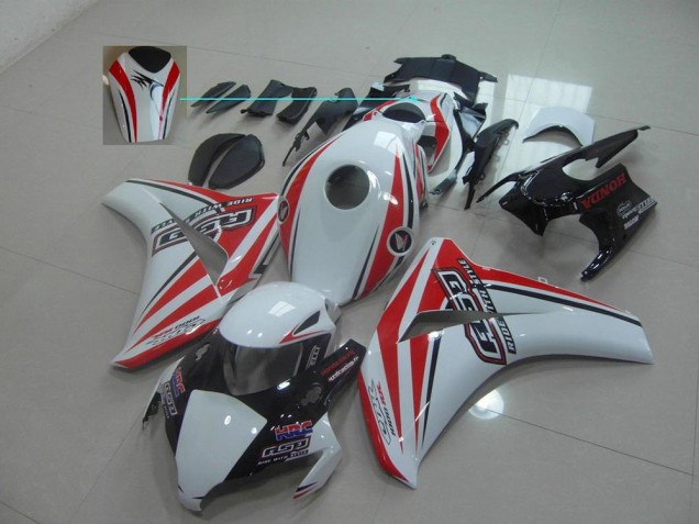 08-11 White Red Rsd CBR1000RR Motorcycle Fairings 08-11 White Red Rsd CBR1000RR Motorcycle Fairings