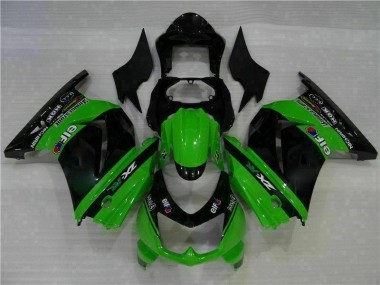 08-12 Black Green EX250 Motorcycle Bodywork