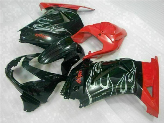 08-12 Black Red Ninja EX250 Motorcycle Fairings 08-12 Black Red Ninja EX250 Motorcycle Fairings