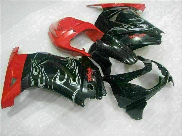 08-12 Black Red Ninja EX250 Motorcycle Fairings 08-12 Black Red Ninja EX250 Motorcycle Fairings