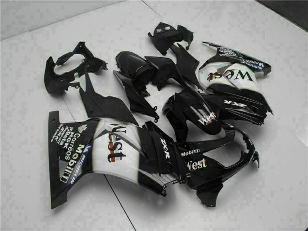 08-12 Black West EX250 Motorcycle Fairings