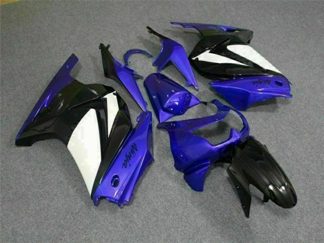 08-12 Blue White Black Ninja EX250 Motorcycle Fairings