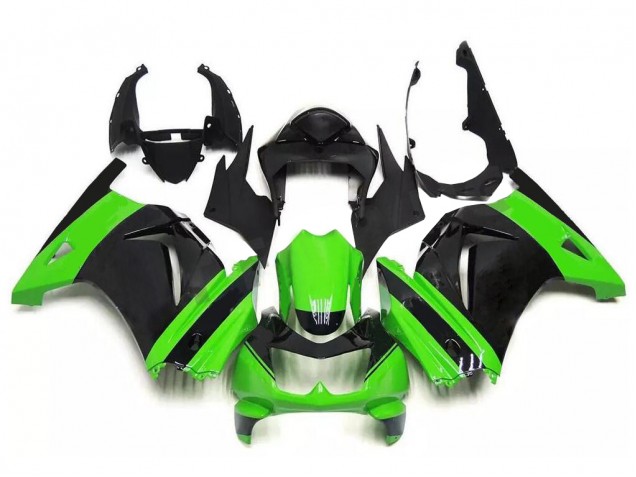 08-12 Green Black EX250 Motorcycle Fairing