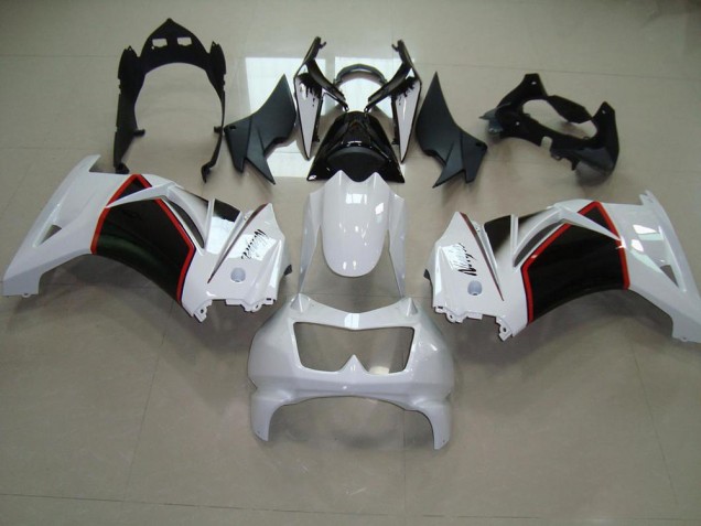 08-12 Pearl White Black ZX250R Motorcycle Fairings 08-12 Pearl White Black ZX250R Motorcycle Fairings