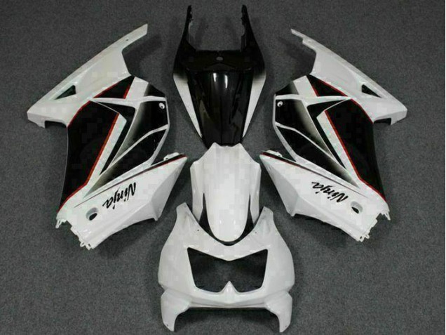 08-12 White Black Ninja EX250 Motorcycle Fairing 08-12 White Black Ninja EX250 Motorcycle Fairing