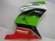 08-12 White Green Black Ninja EX250 Motorcycle Fairings