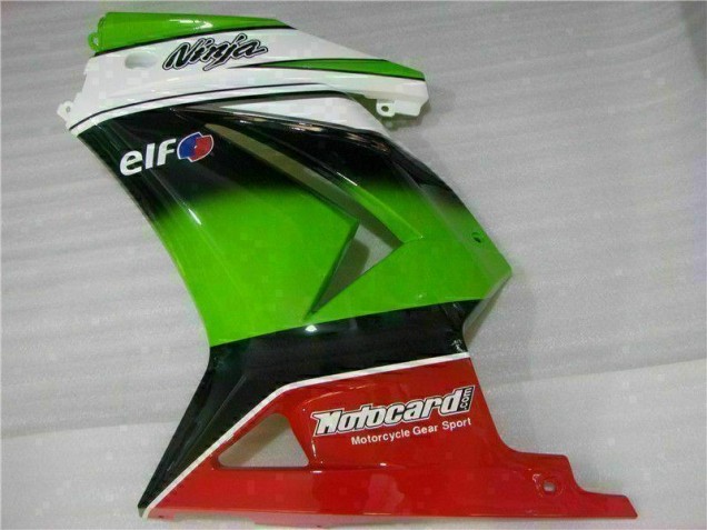 08-12 White Green Black Ninja EX250 Motorcycle Fairings