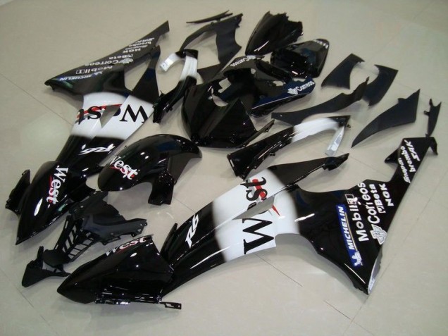 08-16 Black West YZF R6 Motorcycle Fairings 08-16 Black West YZF R6 Motorcycle Fairings