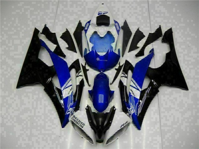 08-16 Blue Black YZF R6 Full Motorcycle Fairing Kits 08-16 Blue Black YZF R6 Full Motorcycle Fairing Kits