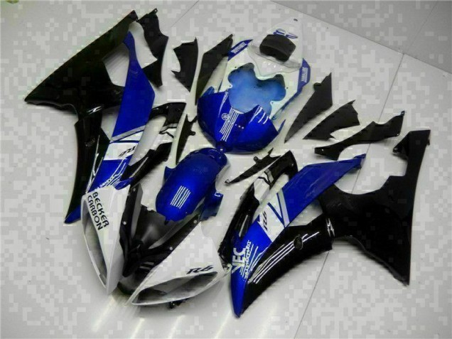 08-16 Blue Black YZF R6 Full Motorcycle Fairing Kits 08-16 Blue Black YZF R6 Full Motorcycle Fairing Kits