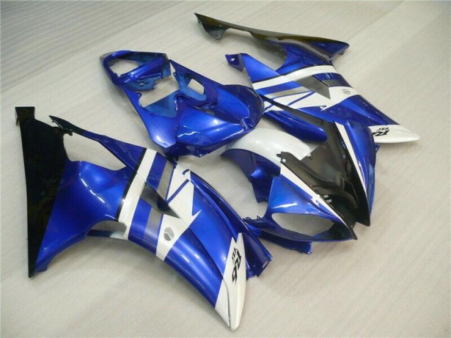08-16 Blue White Black YZF R6 Motorcycle Fairing 08-16 Blue White Black YZF R6 Motorcycle Fairing