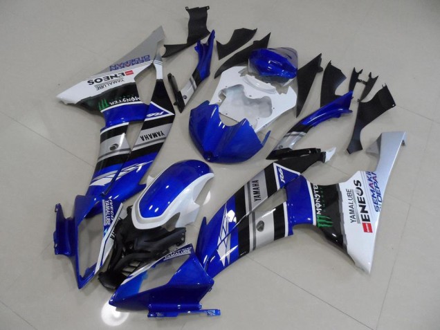 08-16 Blue White ENEOS YZF R6 Motorcycle Fairings 08-16 Blue White ENEOS YZF R6 Motorcycle Fairings