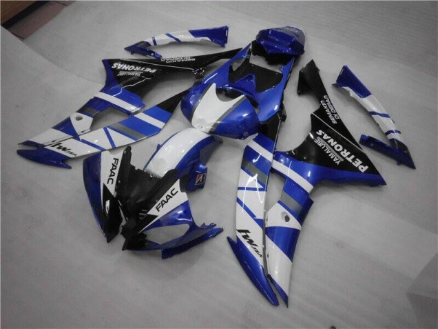 08-16 Blue White FAAC YZF R6 Motorcycle Fairings 08-16 Blue White FAAC YZF R6 Motorcycle Fairings