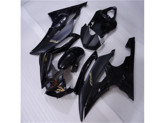 08-16 Glossy Matte Black YZF R6 Motorcycle Fairings 08-16 Glossy Matte Black YZF R6 Motorcycle Fairings