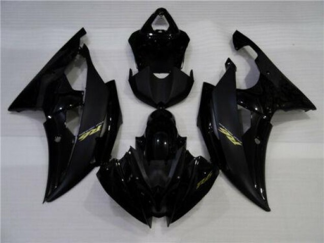 08-16 Glossy Matte Black YZF R6 Motorcycle Fairings 08-16 Glossy Matte Black YZF R6 Motorcycle Fairings