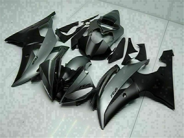08-16 Grey Black YZF R6 Motorcycle Fairings 08-16 Grey Black YZF R6 Motorcycle Fairings