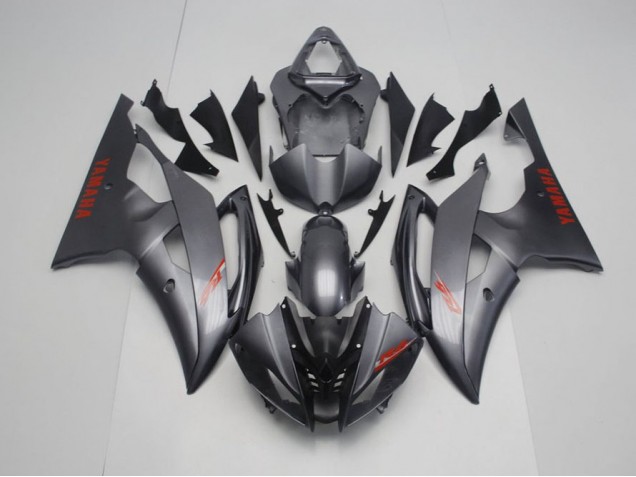 08-16 Matte Black Grey YZF R6 Motorcycle Fairings 08-16 Matte Black Grey YZF R6 Motorcycle Fairings