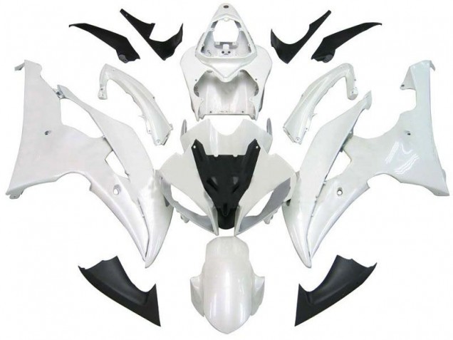 08-16 Pearl White YZF R6 Motorcycle Fairing 08-16 Pearl White YZF R6 Motorcycle Fairing