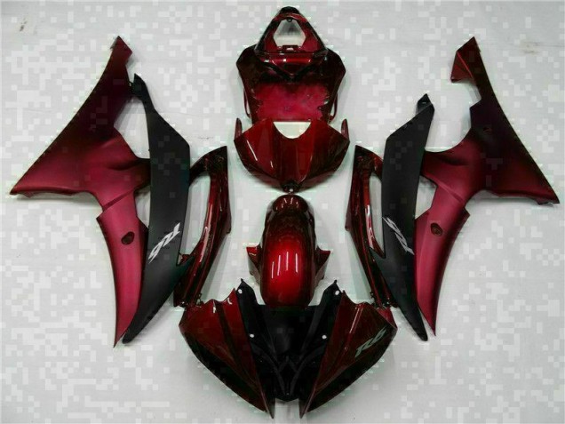 08-16 Red Black YZF R6 Motorcycle Bodywork 08-16 Red Black YZF R6 Motorcycle Bodywork