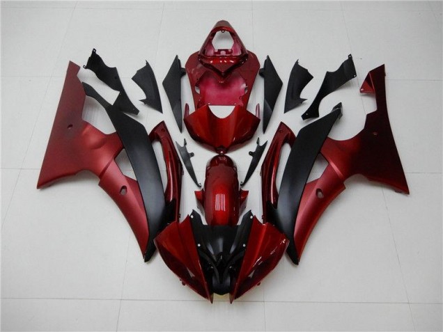 08-16 Red Black YZF R6 Motorcycle Fairing 08-16 Red Black YZF R6 Motorcycle Fairing