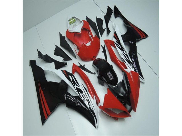 08-16 Red White YZF R6 Motorcycle Fairing