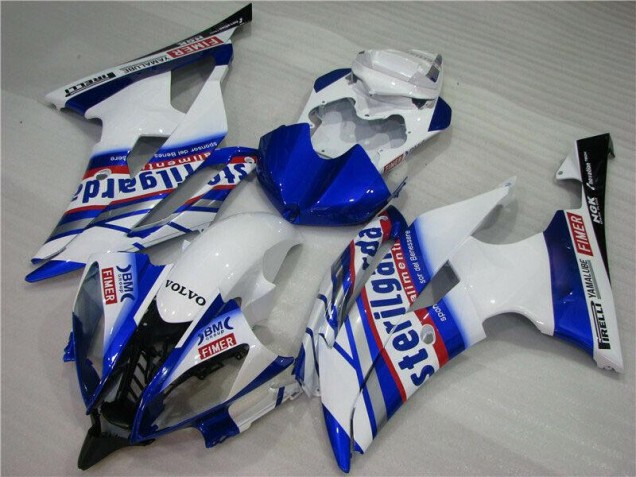 08-16 White Blue Sterilgarda Volvo YZF R6 Motorcycle Fairings 08-16 White Blue Sterilgarda Volvo YZF R6 Motorcycle Fairings