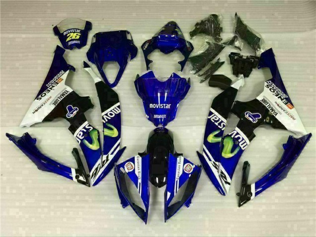 08-16 White Blue YZF R6 Motorcycle Fairing 08-16 White Blue YZF R6 Motorcycle Fairing