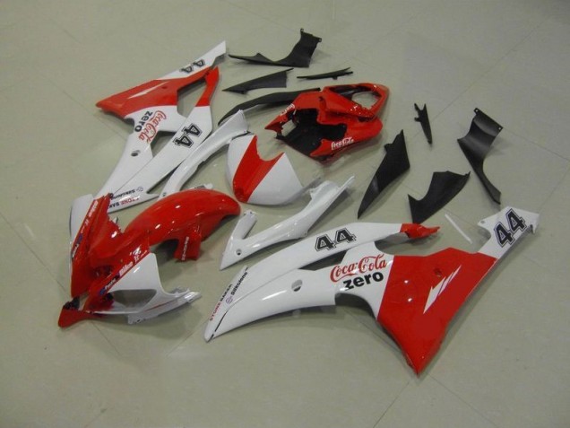 08-16 White Red Coca Cola Zero 44 YZF R6 Motorcycle Fairings 08-16 White Red Coca Cola Zero 44 YZF R6 Motorcycle Fairings