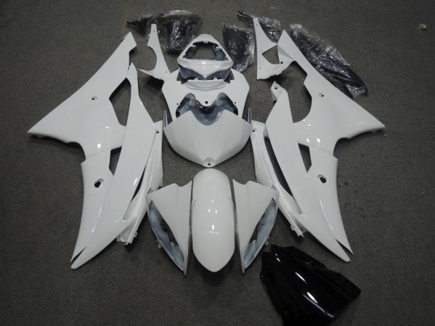 08-16 White YZF R6 Motorcycle Fairing Kits & Plastic 08-16 White YZF R6 Motorcycle Fairing Kits & Plastic