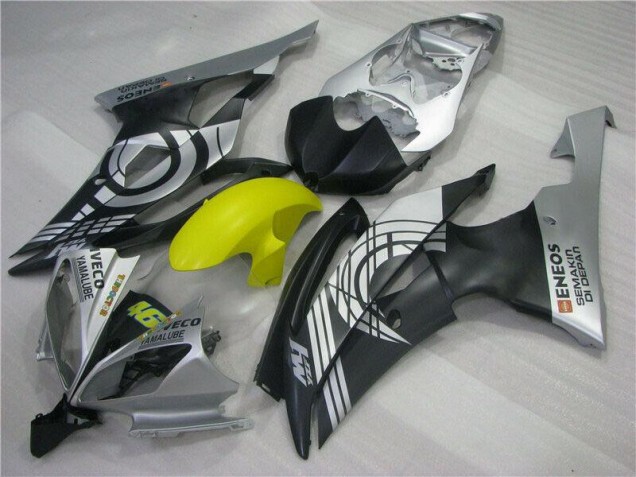 08-16 Yellow Black Silver YZF R6 Motorcycle Fairings 08-16 Yellow Black Silver YZF R6 Motorcycle Fairings