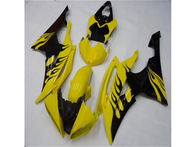 08-16 Yellow Black YZF R6 Motorcycle Fairings 08-16 Yellow Black YZF R6 Motorcycle Fairings