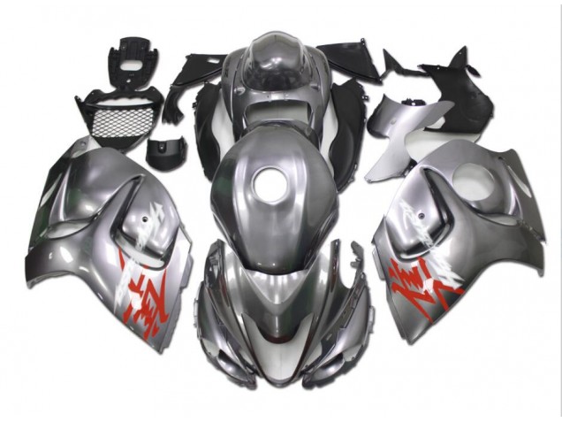 08-19 Silver GSXR 1300 Hayabusa Motorcycle Fairings